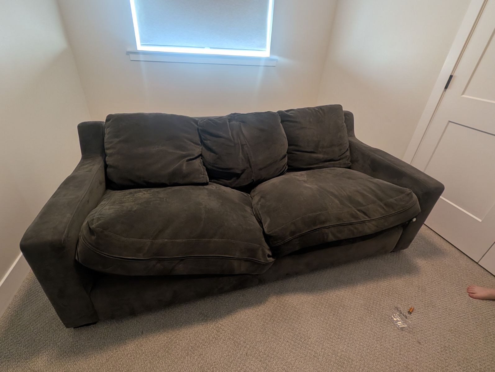Large gray couch