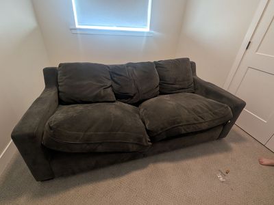 Large gray couch