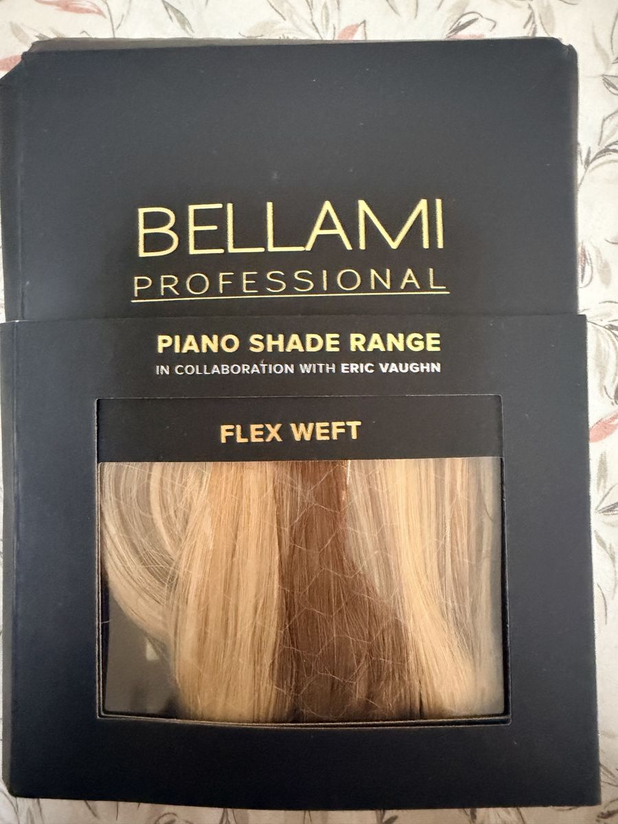 BELLAMI Professional Eric Vaughn Flex Weft Hair Extensions Caramel Crunch #6/6/18 16” 120 gr