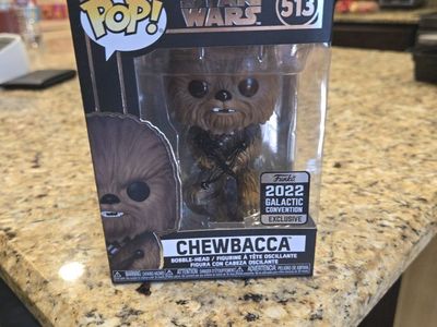 Funko Pop! Star Wars Chewbacca #513 2022 Galactic Convention Exclusive Vinyl Figure