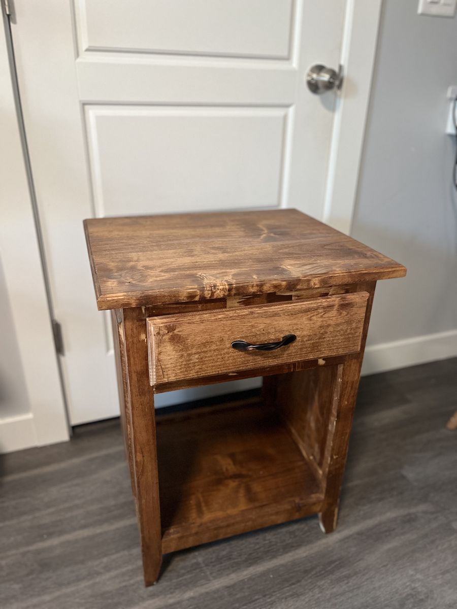 Wooden nightstand