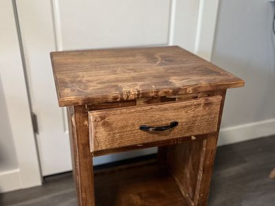 Wooden nightstand