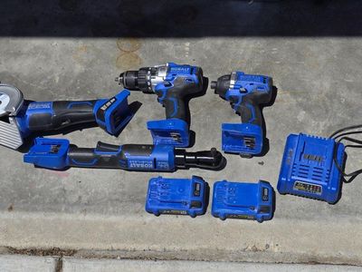 kobalt 24v power tools, drill, impact, ratchet, saw