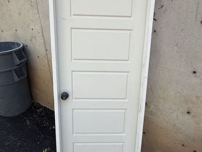 Interior 5 Panel door with metal threshold