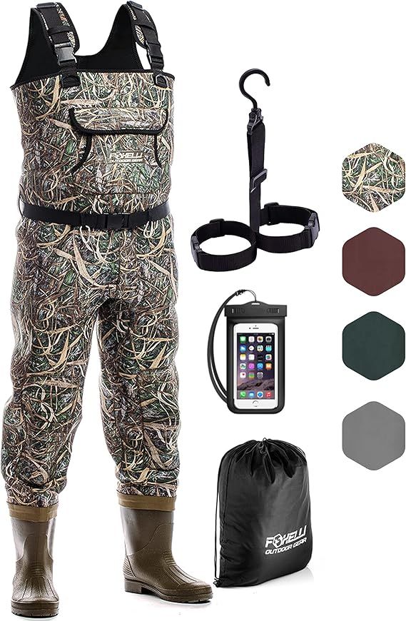Fowelli neoprene chest waders(new)