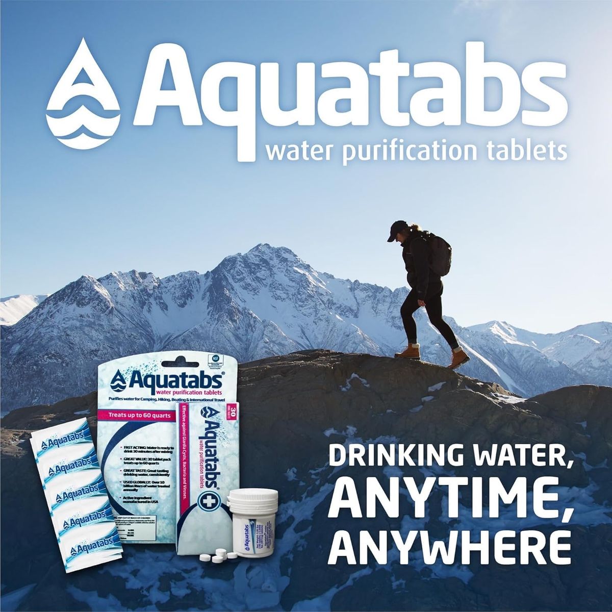 Water Purification Tablets (500) - Aquatabs