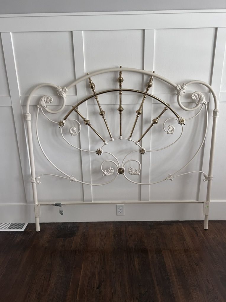 Antique Iron Headboard