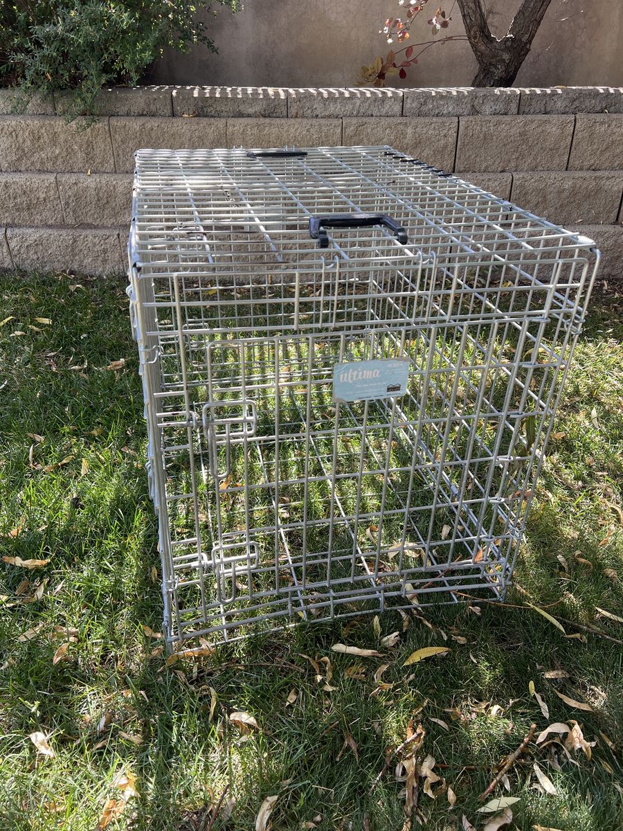 Pet  Crate Dog Cat Animal Metal Wire Folding Travel Cage