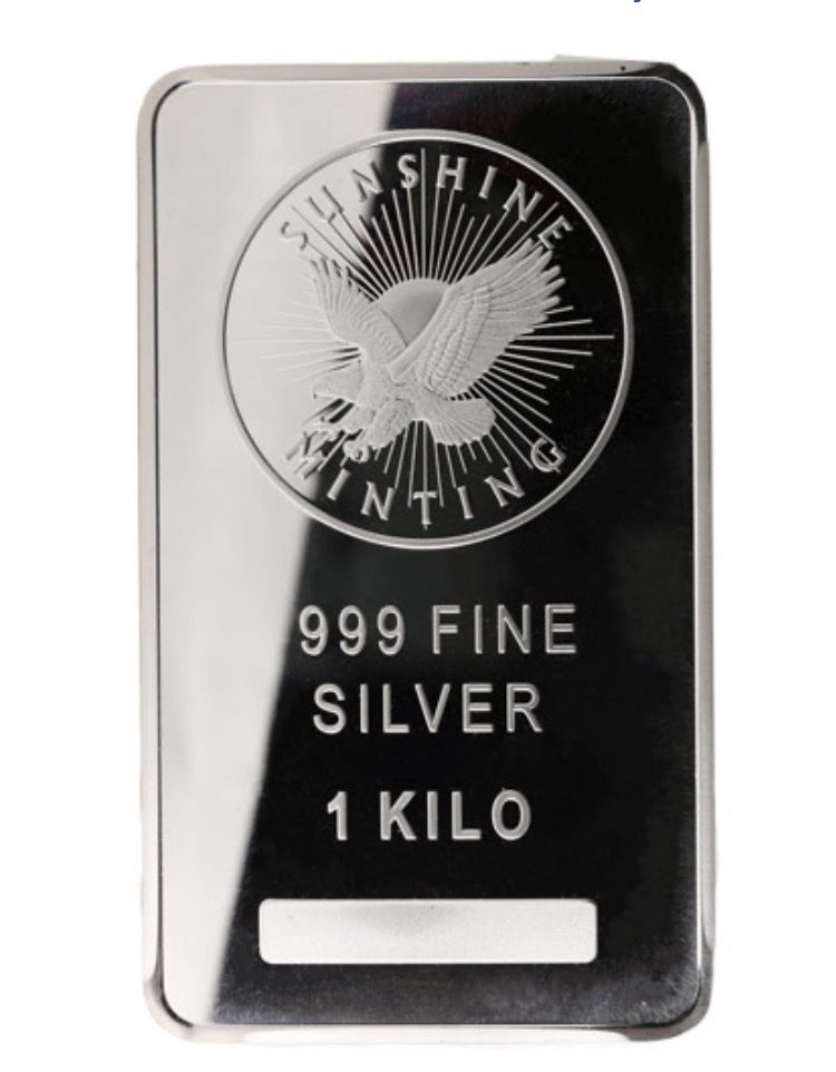 Kilo Bar .999 Pure Silver