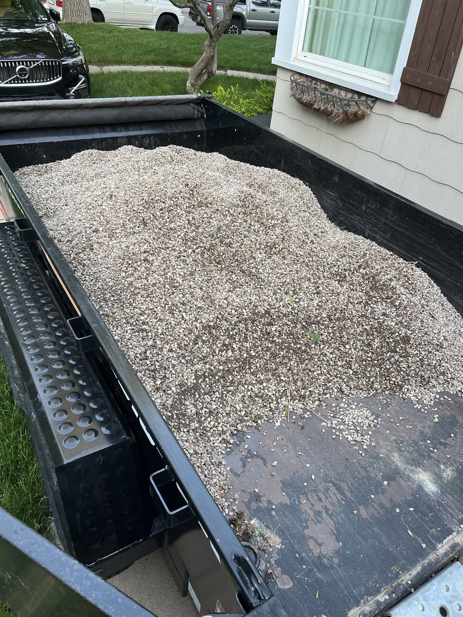 Pea Gravel - Between 1.5 and 2 yards