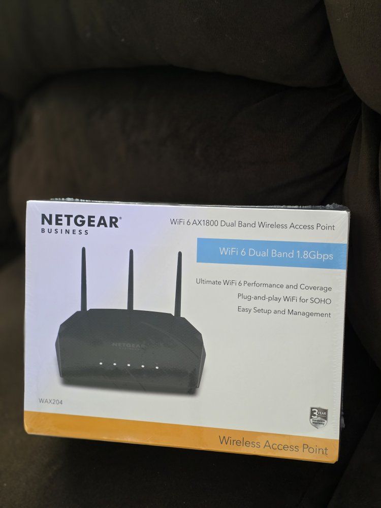 NETGEAR WAX204 WiFi 6 AX1800 Dual Band Wireless Access Point - Business SOHO