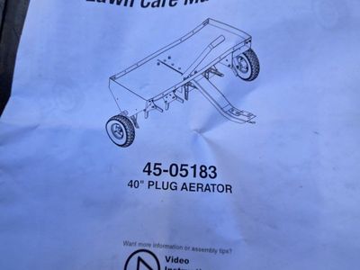 Agri-Fab 45-05183 40" Pull Behind Tow Plug Aerator