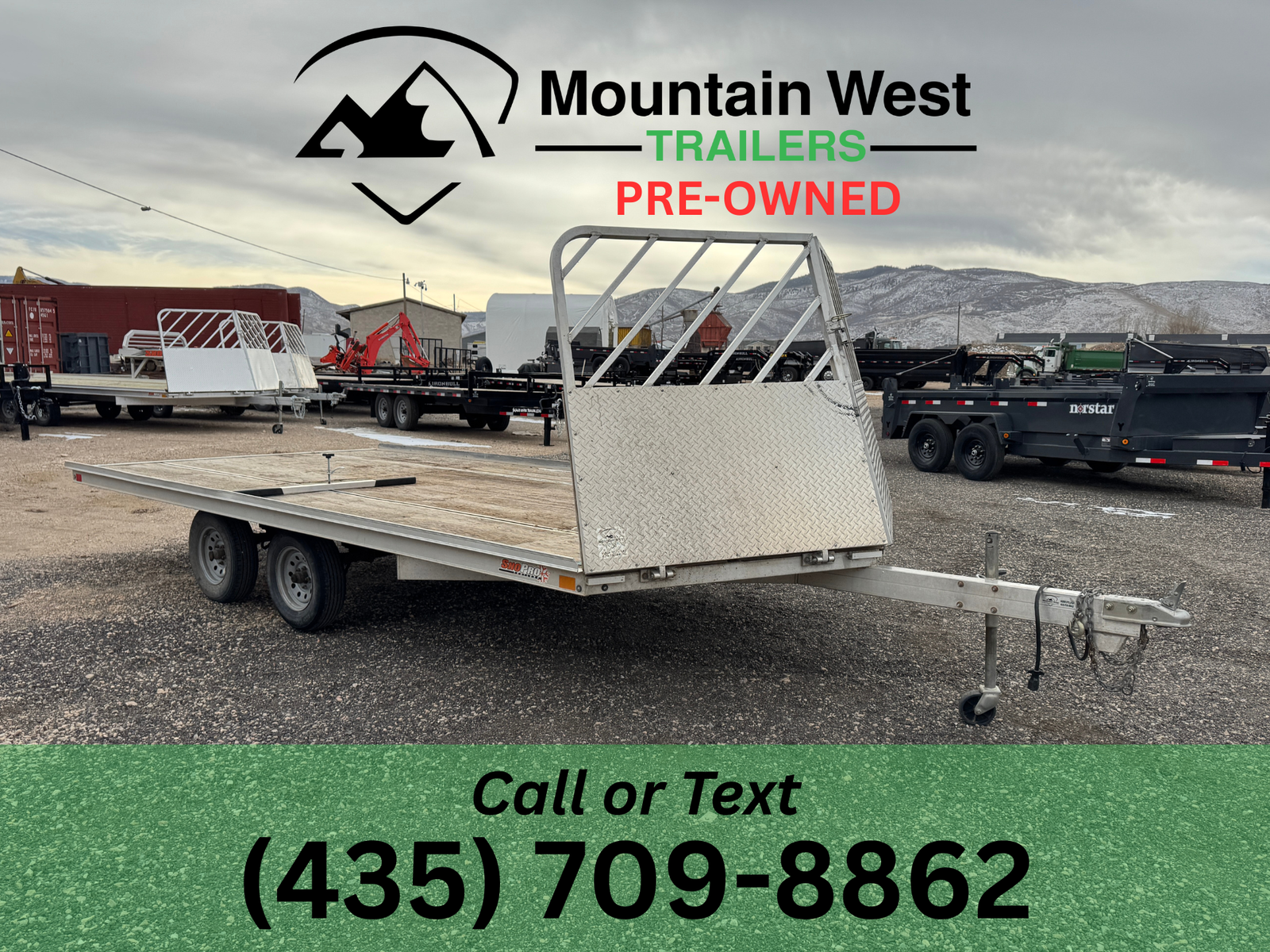 2022 USED SnoPro 16' Open Snowmobile Trailer