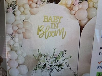 Baby in bloom sign