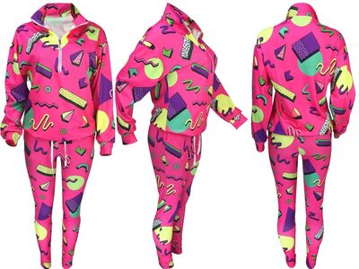 Womens 2 Piece Stylish Vintage Tracksuit - Size M - Brand New Unopened