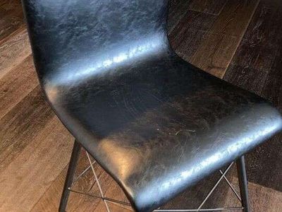 OFFICE CHAIR DOVETAIL FURNITURE FAUX LEATHER ACCENT MESSINA