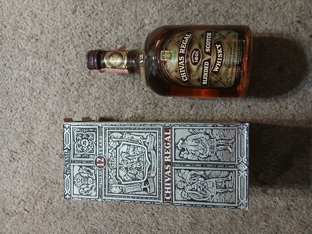 vintage 12 year aged Chivas Regal scotch whiskey