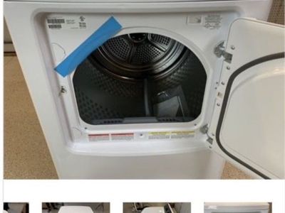 New- Frigidaire 7 cu.ft. vented Top Load Electric Dryer - White (MSRP: $854.10)