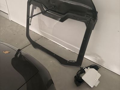 CanAm Maverick R Flip Windshield, Wiper, Water Reservoir and Wiring.