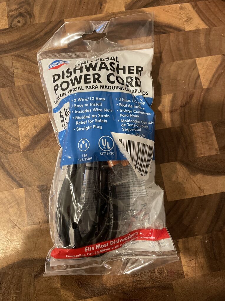 EZ FLO Universal Dishwasher Cord