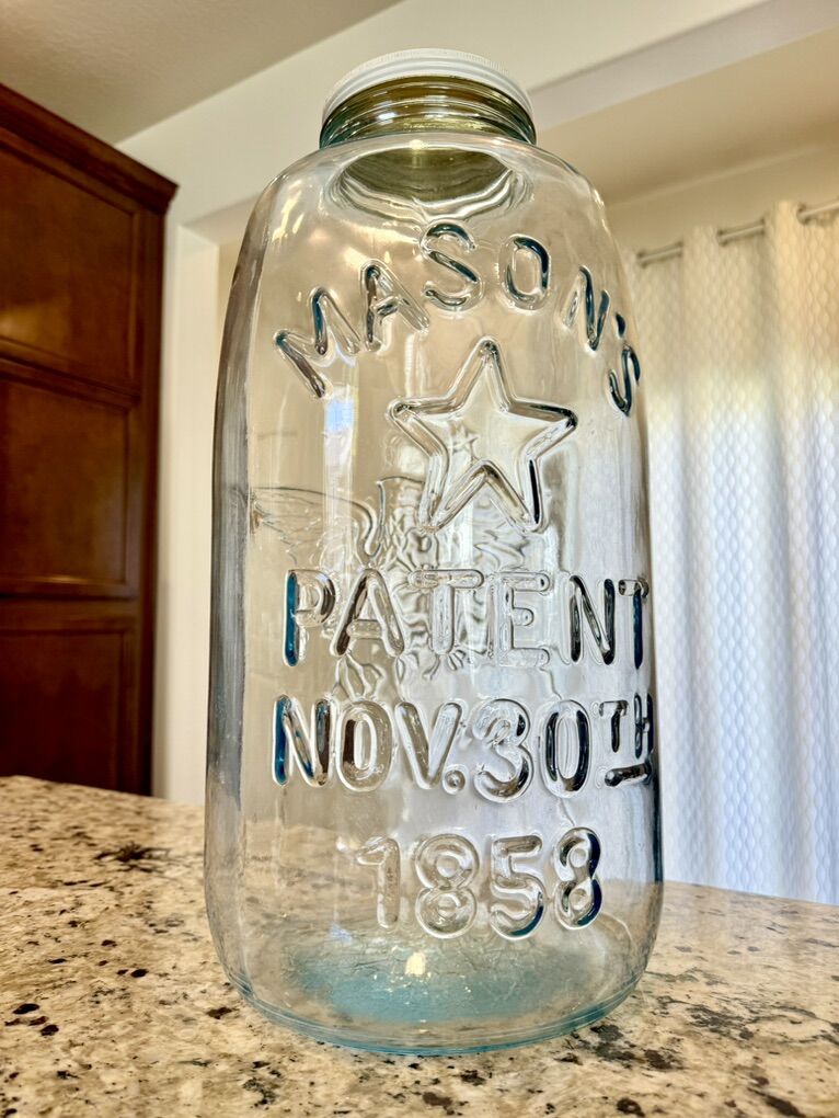Large Vintage Mason Jar