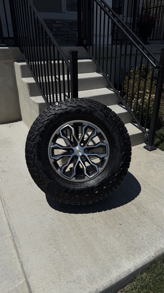 Chevy Colorado ZR2 Rims and Tires 285/70R17 Falken Wildpeak AT3W