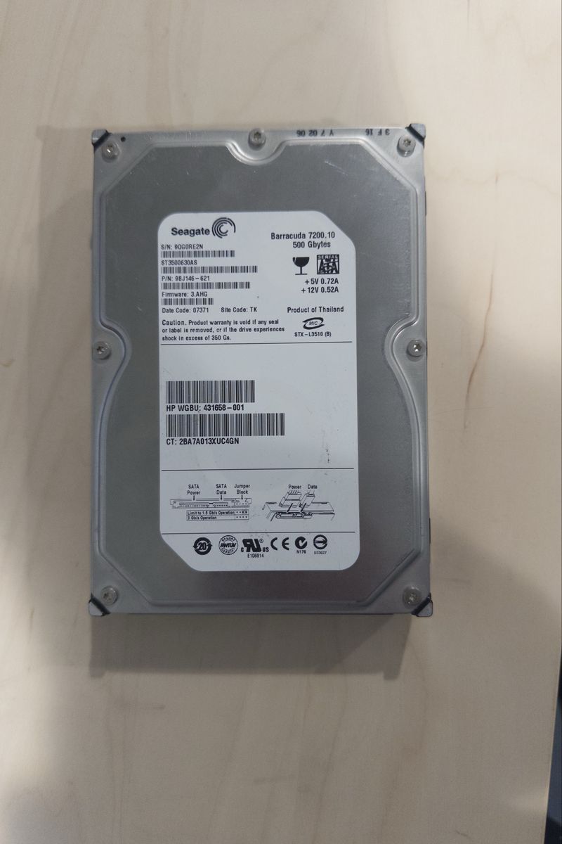 Seagate 500GB Hard Drive