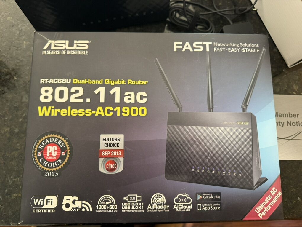 ASUS Wireless Router AC1900 Dual Band Gigabit