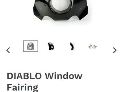Window fairing w/ extended window