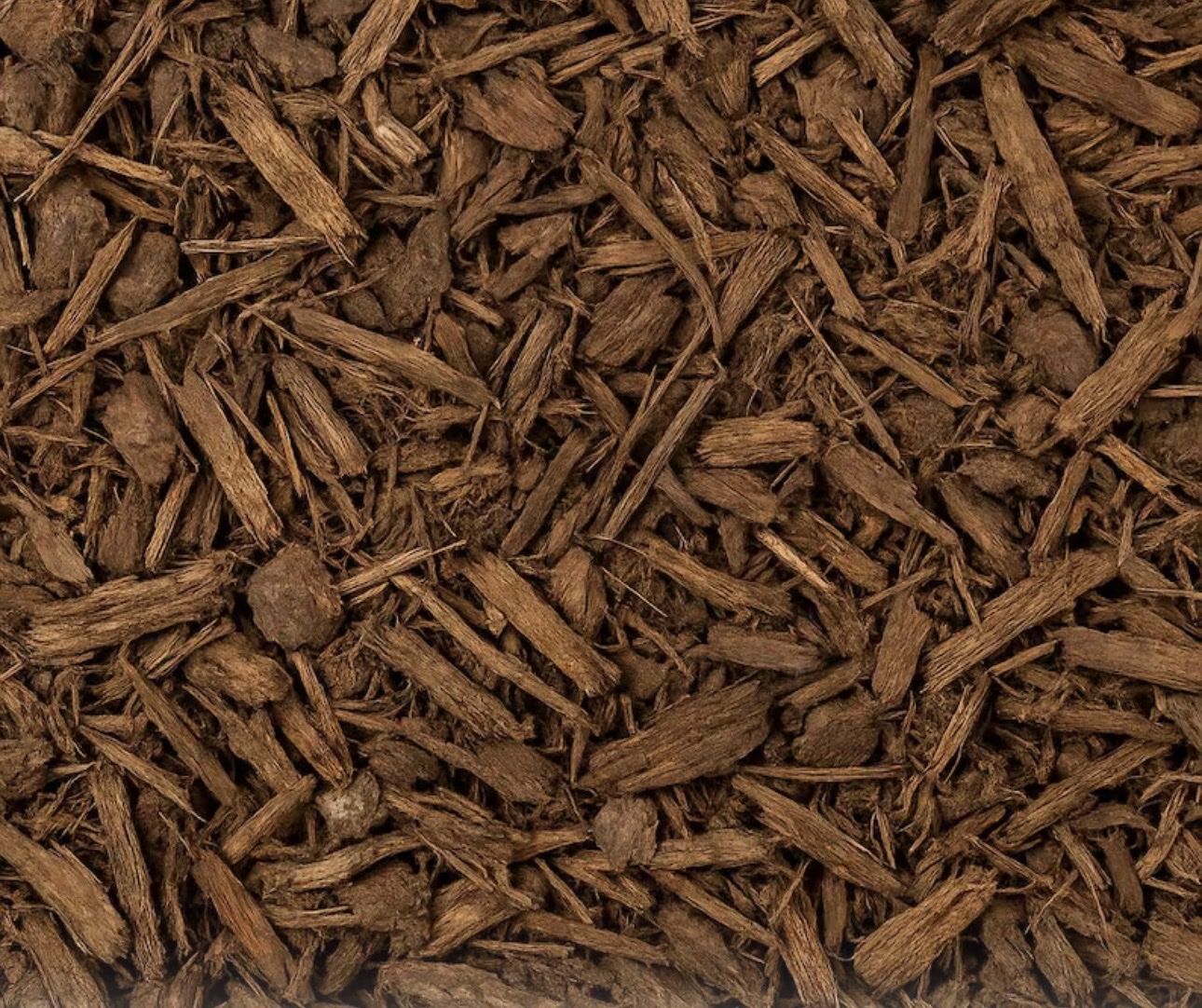 Bark Mulch and Bagged Rock