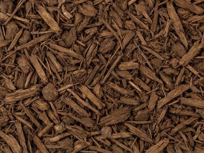 Bark Mulch and Bagged Rock