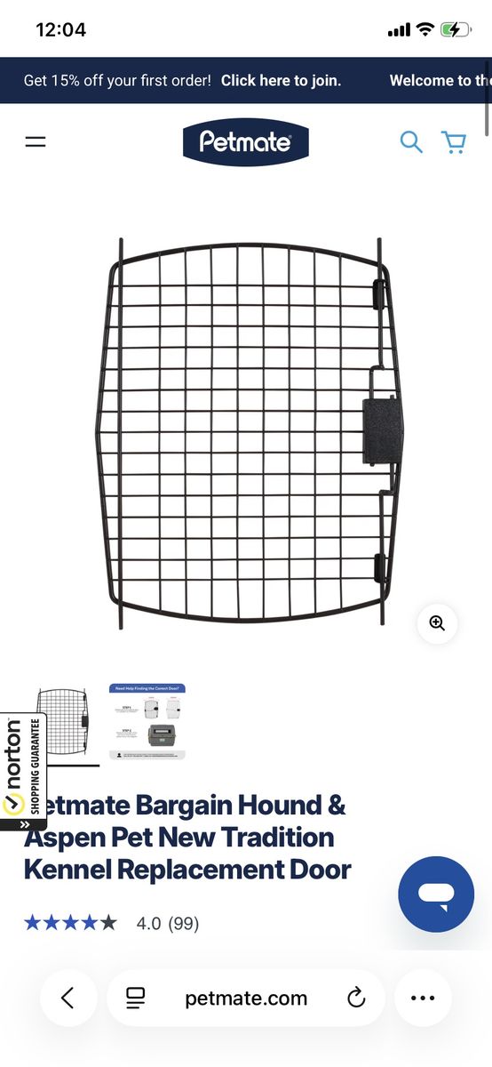 Kennel replacement door
