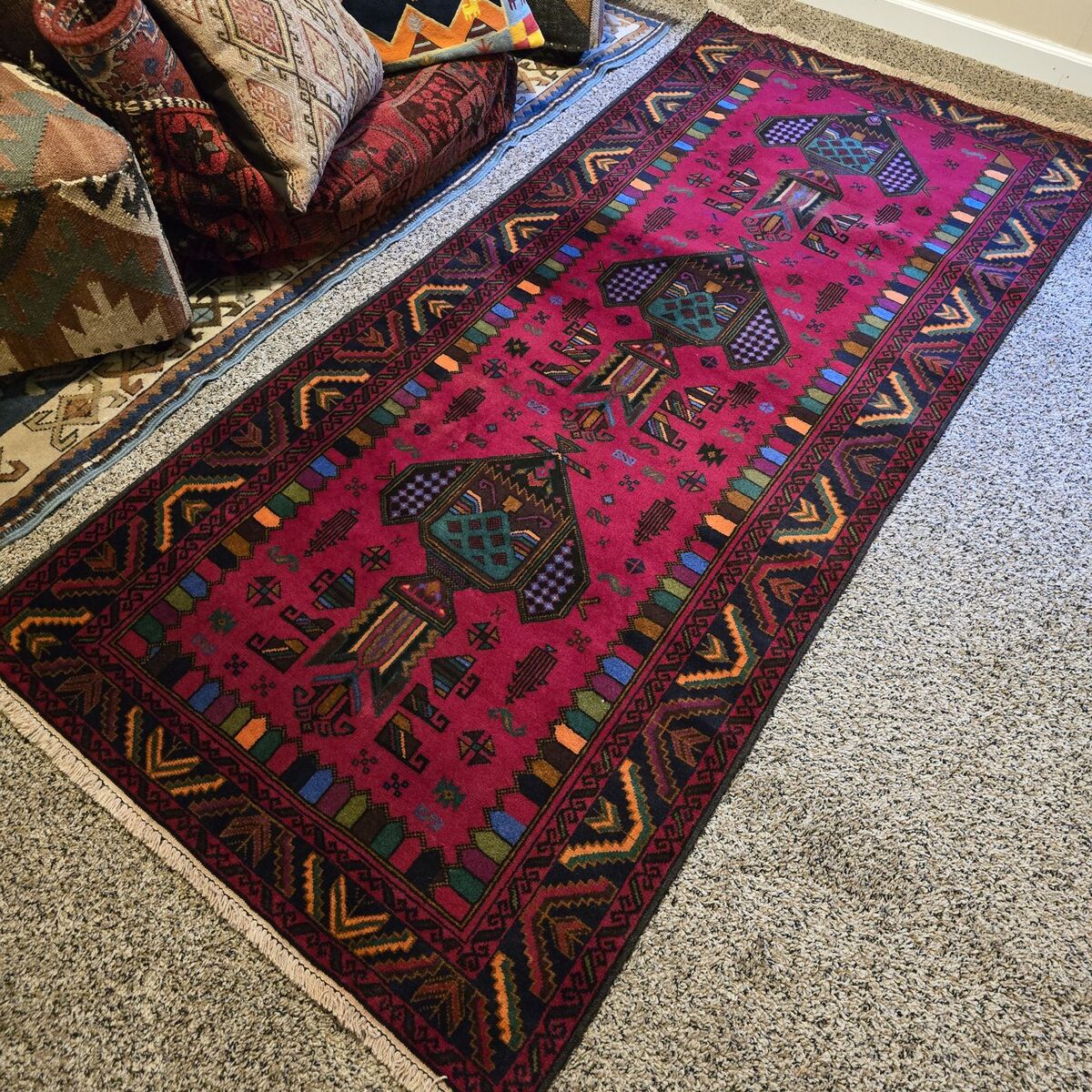 ~7x3 Handknotted Afghan Rug