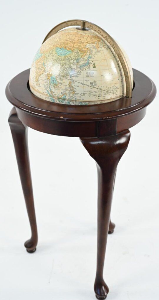 MID-CENTURY CRAM'S IMPERIAL GLOBE ON STAND - Dimen