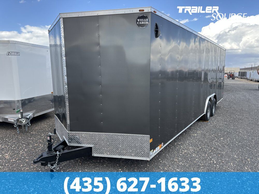 8.5x24 Wells Cargo Fast Trac Deluxe Enclosed Cargo Trailer - 7'0" Interior - 10K GVWR Dovetail
