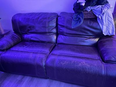 Leather Reclining Couch