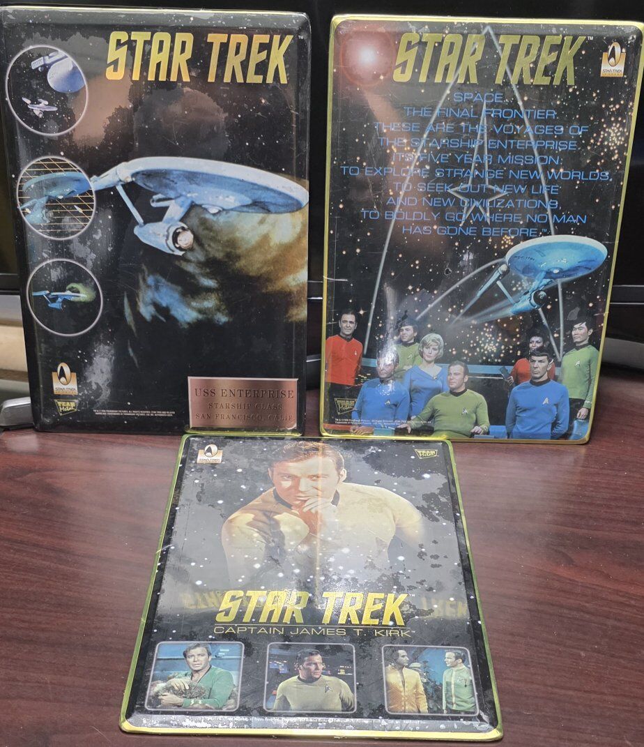 Vintage Star Trek metal signs from 1996 (3),