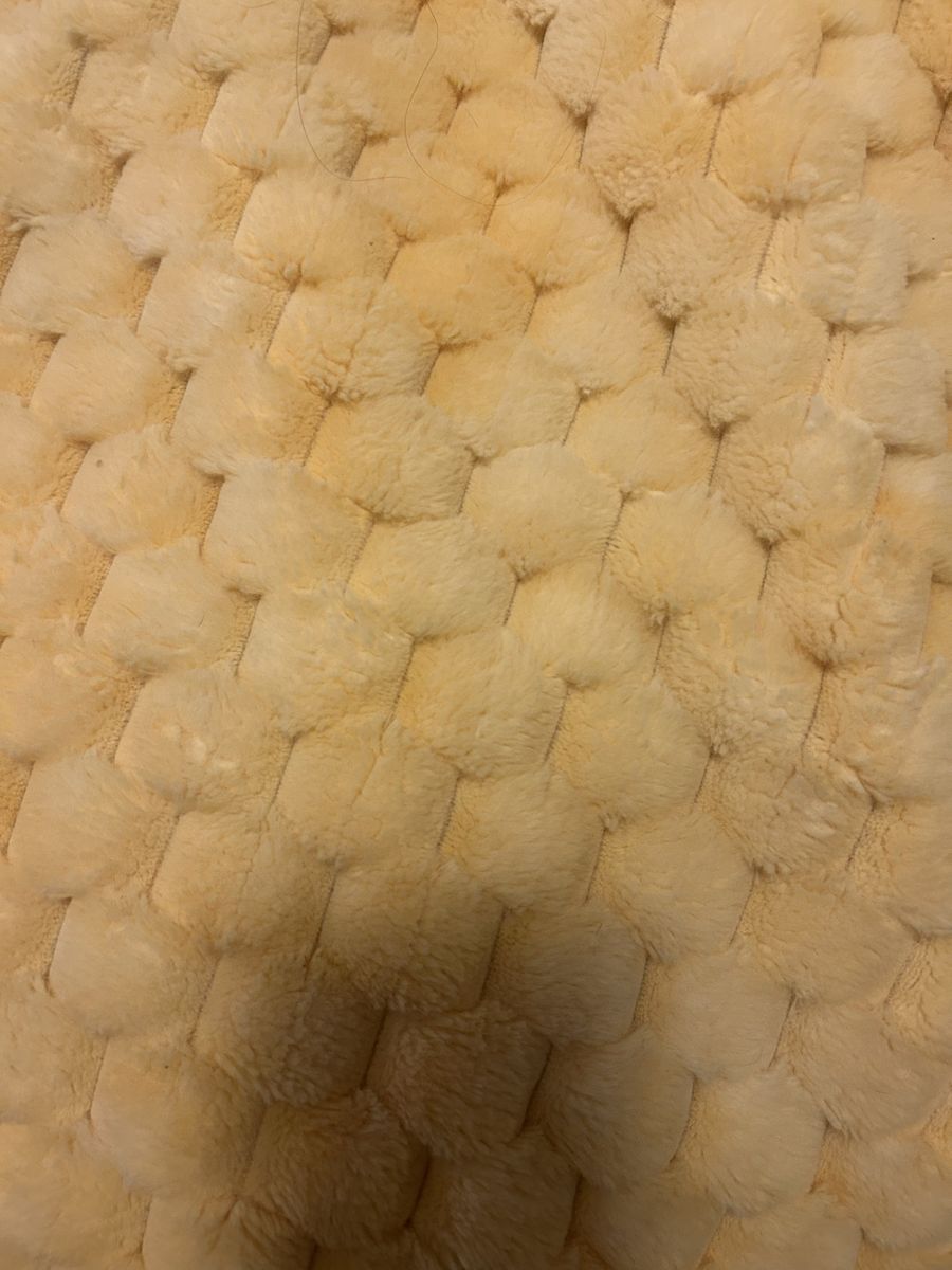 Yellow minky blanket