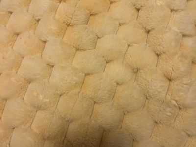 Yellow minky blanket