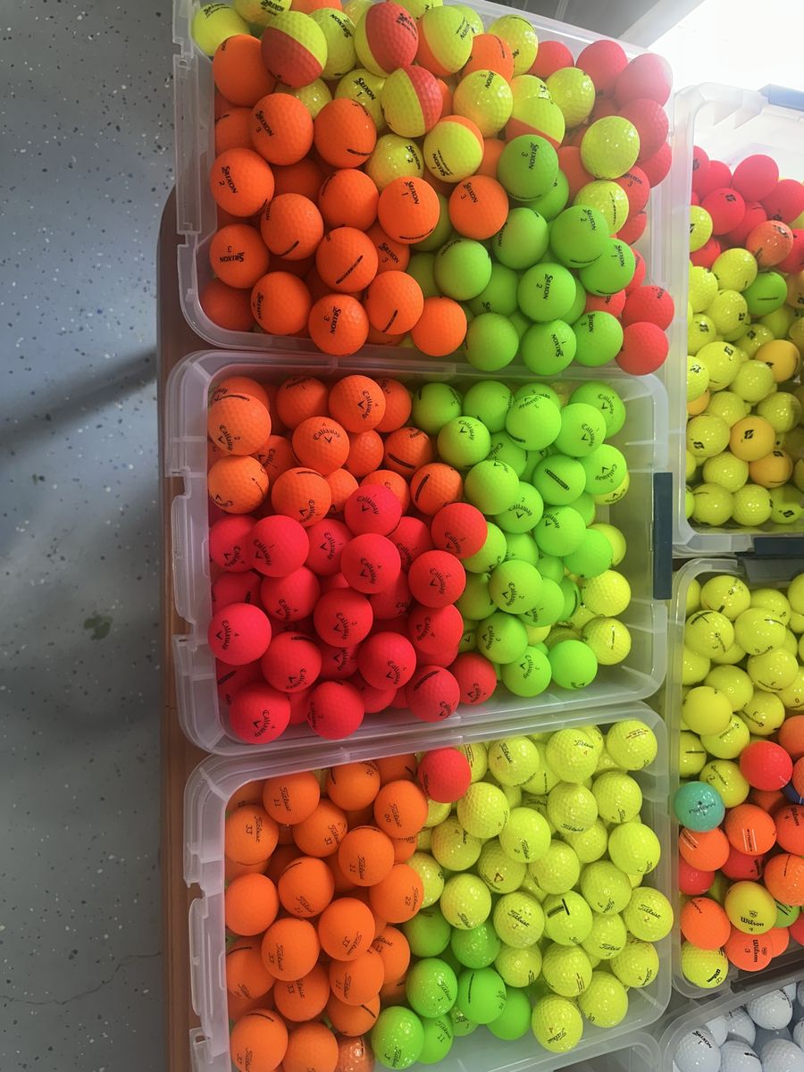 Like New Callaway Colored Golf Balls in stock