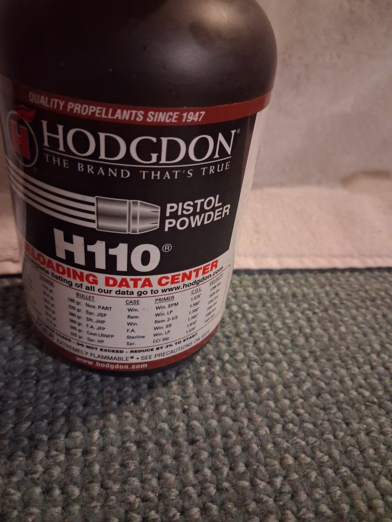 Hodgdon H110 Pistol Powder,