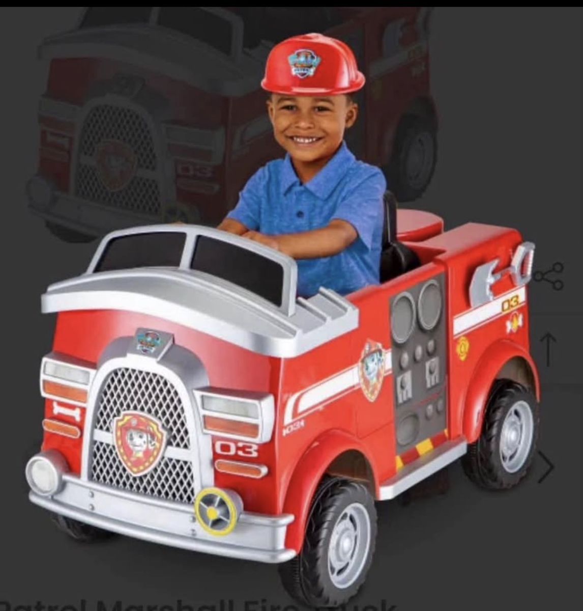 Ride on Marshall Paw Patrol 6V