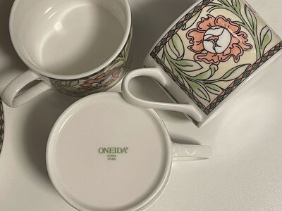 Oneida Stoneware Cup & Saucer