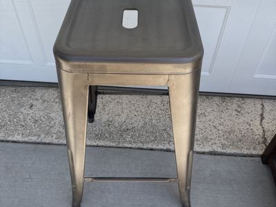 Industrial Style Metal Bar Stool - Counter Height