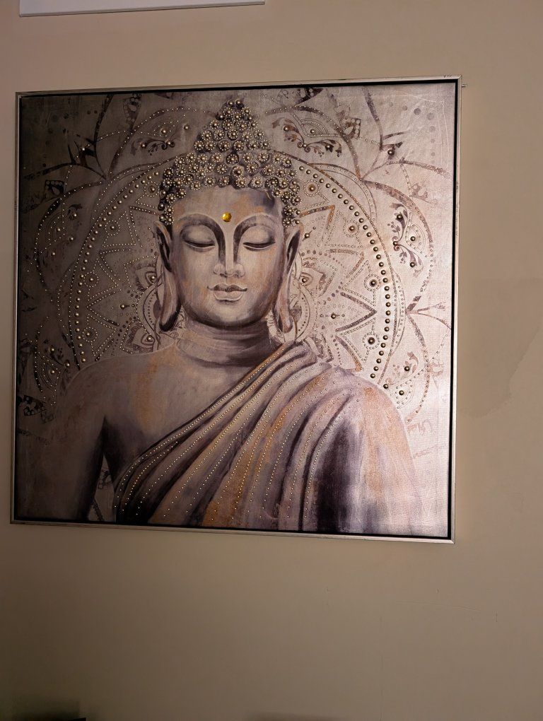 Buddha Wall Art Framed Canvas Painting  Home Decor