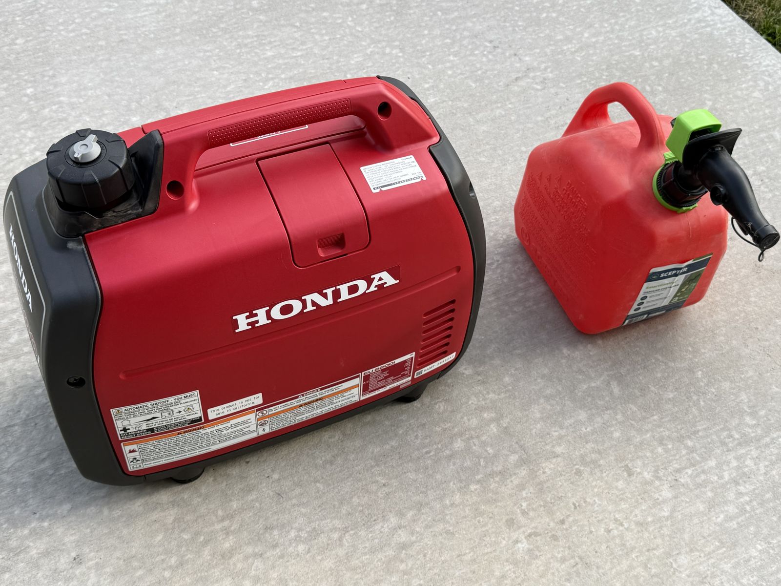 Honda EU2200i Portable Generator, 115v, 20a
