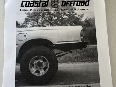 Coastal Offroad 1995.5-2004 Toyota Tacoma High Clearance Rear Bumper Kit DIY Offroad Armor