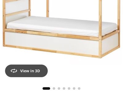 IKEA KURA Reversible Twin Bed - White/Pine