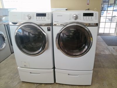 Front Load Washer and Electric Dryer with Pesestals~90 Day Guarantee