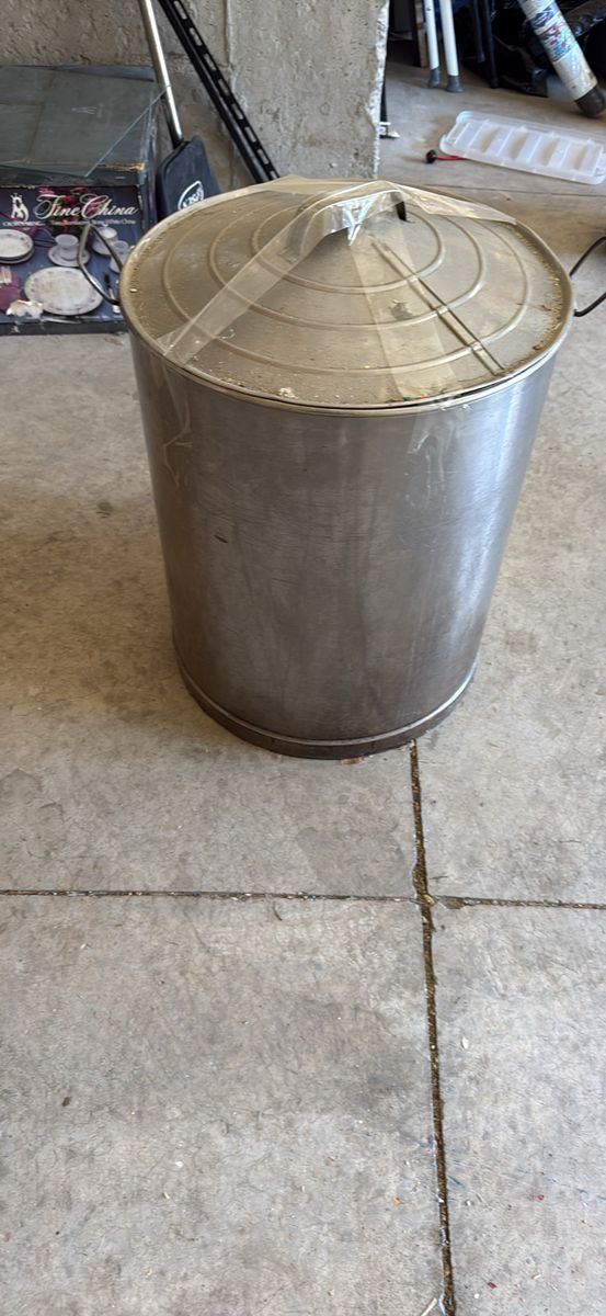 Heavy-Duty Metal Stainless Steel Tamale Pan  Can with Lid - Used